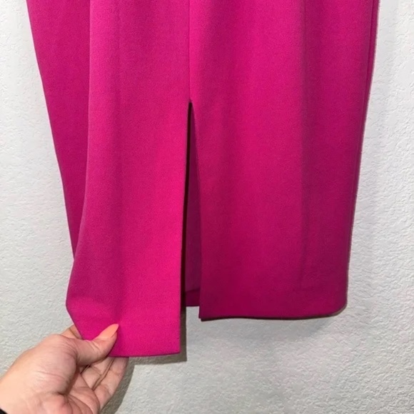 Dress the Population Hot Pink Sloane Midi Dress, Size Small - Picture 8 of 9
